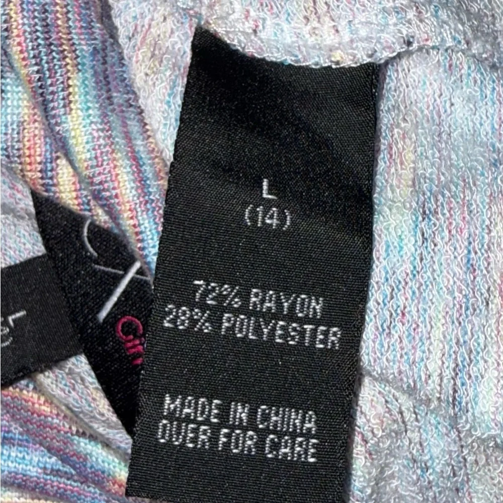 🌹 BCX Girl Multicolor Knit dress size L(14)